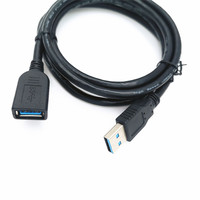 Cable Extensor USB 2.0 de Alta Calidad con Carga Rápida de 5A, Ecológico, con Blindaje de Cobre Trenzado y Revestimiento de PVC, Macho