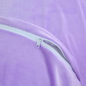 美国简约纯色水晶天鹅绒长绒毛绒枕套纯色50 * 70厘米儿童双面枕套 - Product Image 6