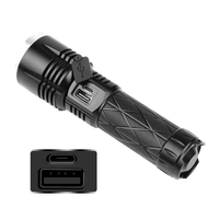Lampe torche LED XHP90 super lumineuse et zoomable, rechargeable par USB, autre équipement de camping, lampe torche tactique