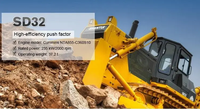 Bulldozer 220 d'occasion avec scarificateur, grand bulldozer pour l'exploitation minière