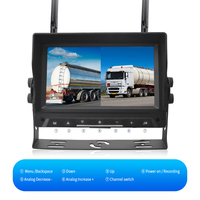 Kit de caméra de camion sans fil numérique de 7 pouces système de surveillance des angles morts pour véhicule de grue de camion