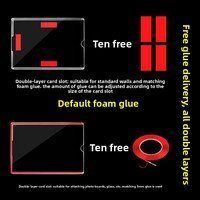 Cadre photo double couche en acrylique haute transparence avec emplacements pour cartes et inserts en papier pour formats A4/A5/A3 – Idéal pour la maison et les fêtes