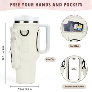 Logotipo Personalizado para el Portavasos Stanley de 40 oz, Portavasos Simple y Moderno con Bolsa de Transporte, Personalizado para Otros Deportes - Product Image 2