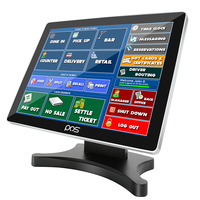 15,6-дюймовая POS-система «все в одном» с двумя экранами на Windows, кассовый аппарат с емкостным сенсорным экраном и термопринтером