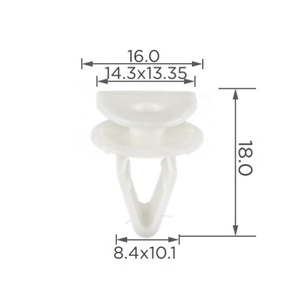 คลิปรัดพลาสติกสำหรับรถยนต์ 0ZA049 คลิปยึดแผง<span class=keywords><strong>ประตู</strong></span>รถยนต์ 51411973500 คลิป<span class=keywords><strong>ล็อค</strong></span>แบบหมุน - Product Image 4