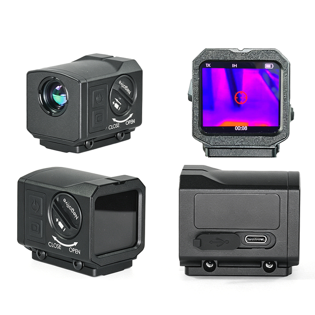 NV246 Thermal Monocular Scope 256x192 Touch Screen Control Photo Video Recording 5 Image Modes Quick Detach Mount