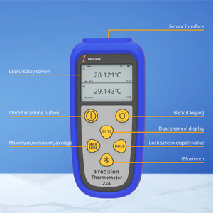 أدوات قياس درجة الحرارة بالجملة ذات استجابة سريعة، مقياس حرارة من النوع K للبحث والتطوير وقياس درجة الحرارة - Product Image 4