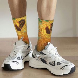 Calcetines Personalizados de <span class=keywords><strong>Vincent</strong></span> Van Gogh con Diseño de Doce Girasoles, Calcetines de Vestir Cálidos y Modernos para Hombre y Mujer con Función Antibacteriana - Product Image 5