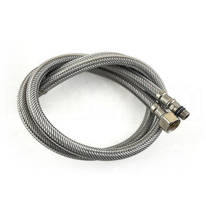 Tuyau <span class=keywords><strong>flexible</strong></span> en acier inoxydable 304 pour <span class=keywords><strong>robinet</strong></span> de lavabo, tuyau d'arrivée EPDM pour eau chaude et froide pour <span class=keywords><strong>robinet</strong></span> de <span class=keywords><strong>cuisine</strong></span> 3/8' - Product Image 6