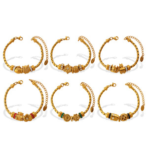 European American Gold <b>Adjustable</b> <b>Bracelet</b> Zinc Alloy Animal Shape Bezel Setting Unisex Jewelry - Product Image 5