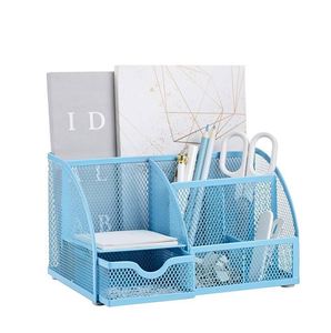 Accesorios de Escritorio Metálicos en Oferta, Organizador de Escritorio Dorado, Almacenamiento de Papel, Suministros de Oficina, Almacenamiento Decorativo - Product Image 6