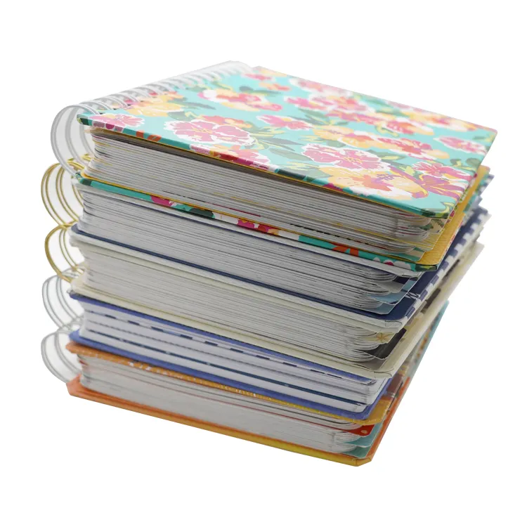 Cuaderno de notas con impresión personalizada de alta calidad, planificador de vida feliz, cuaderno de notas de papel en espiral
