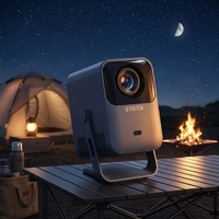 Mini projecteur intelligent portable Mango 1 Pro avec mise au point automatique, anti-poussière, Android 14, LED 4K, écran LCD, rotation à 90 degrés et batterie intégrée