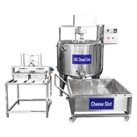Presse à fromage automatique pour chèvre, équipement laitier, cuve à fromage 200L, ligne de production de mozzarella à vendre