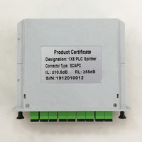 Kartu Kaset Pengisi SC APC 1x8 PLC Splitter untuk Kotak Terminal Optik