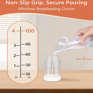 Tire-lait manuel en silicone, collecteur de lait mains libres, qualité alimentaire sans BPA, <span class=keywords><strong>base</strong></span> d'aspiration portable pour l'allaitement avec sangle - Product Image 4