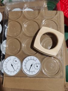 Accesorios de <span class=keywords><strong>sauna</strong></span> Termómetro de madera 2 en 1 Indicador de temperatura del higrómetro para sala de vapor seco - Product Image 5