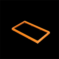 Boîte de transport pour poulets en plastique sur mesure, type tiroir / Cage de transport pour poulets / CAISSE DE TRANSPORT POUR POULETS avec dessus ouvert
