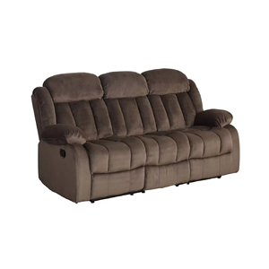 Sans lujo moderno <span class=keywords><strong>3</strong></span> <span class=keywords><strong>plazas</strong></span> tela marrón oscuro Manual reclinable sofá conjunto contemporáneo sala <span class=keywords><strong>de</strong></span> estar sofá reclinable - Product Image 5