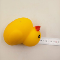 Jouet Squishy Canard Jaune en Caoutchouc Souple, Vente en Gros Usine, Jouet Anti-Anxiété à Presser, Jouet Mignon Animal Anti-Stress