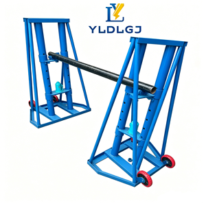 YILI 8T Sollevatore Idraulico per Bobine di Cavi, Supporto per Bobine Resistente con Ruote per Elettricisti Professionisti e Progetti di Linee Elettriche - Product Image 4