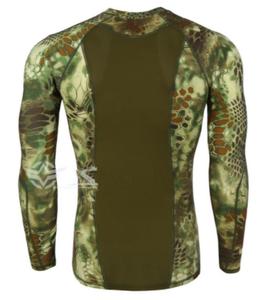 Maglietta tattica da uomo magliette da <span class=keywords><strong>Trekking</strong></span> a maniche lunghe modello pitone abbigliamento mimetico magliette da rana - Product Image 2