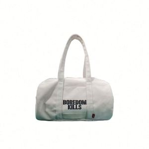 LOQ MOQ <b>Canvas</b> Tote <b>Bag</b> Cross Body Messenger <b>Bag</b> Unisex Shopping Beach Travel <b>Bag</b> with Zipper Customized Logo - Product Image 1