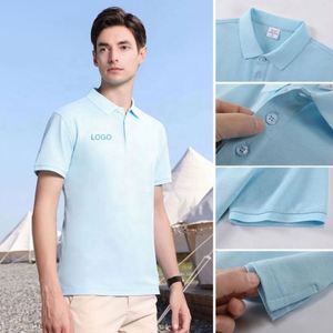 2023 New Arrival Best Quality Solid Knitted Combed Cotton Men for Shirts Short Sleeve with Custom Logo - Product Image 4
