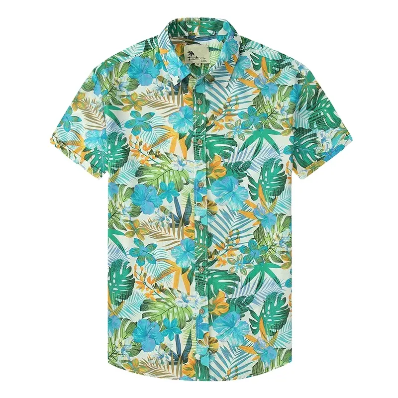 Wholesale Quick Drying Hawaiian T-Shirts Hawaiian Shirts For Men Hawaiian Shirts