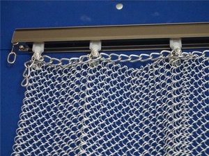 Rideaux de séparation de pièce Installations artistiques Panneaux muraux rideaux en tissu Éléments architecturaux Designs en maille d'<span class=keywords><strong>aluminium</strong></span> personnalisés - Product Image 4