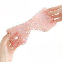 Masque facial rafraîchissant en quartz rose pour les yeux, masseur thérapeutique, masque de sommeil pour le visage – Offre Spéciale