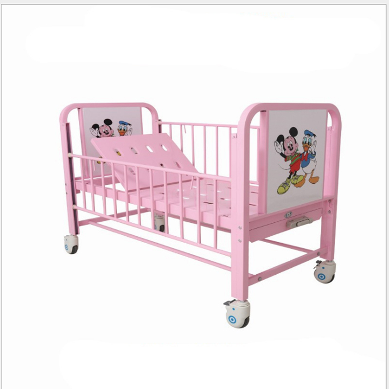 Hospital Mobile Stainless Steel Baby Cot