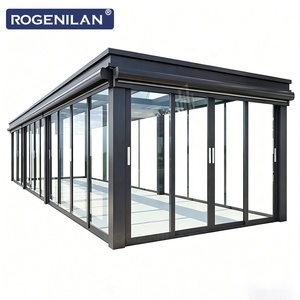Véranda extérieure moderne ROGENILAN en aluminium avec verre trempé, double vitrage, pour villas - Product Image 1