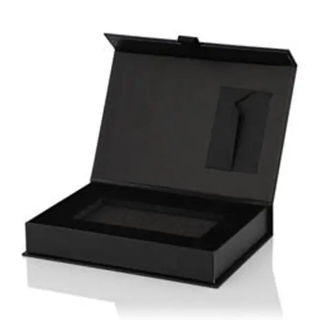 Light Luxury Pure Black Beautiful Low Cost Deferent Size Big Gift Boxes