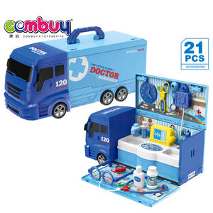 Set di 21 Pezzi Camion dei Pompieri di Lusso e <span class=keywords><strong>Auto</strong></span> Medica per Gioco di Ruolo da Dottore - Product Image 4