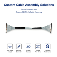 Câble coaxial micro haute fréquence professionnel ICape pour caméra de drone, transmission vidéo 4K, 26 broches, personnalisable