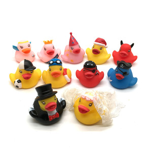 Nhà Sản Xuất Khuyến Mại 5Cm Màu Xanh Cao Su Ducky Tắm Đồ Chơi Nổi Đồ Chơi Nước Với Ánh Sáng Nhấp Nháy Cho Trẻ em' Bồn Tắm Giải Trí - Product Image 5