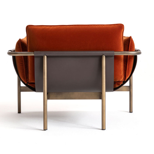 Fauteuils d'appoint modernes en velours pour salon - Product Image 3