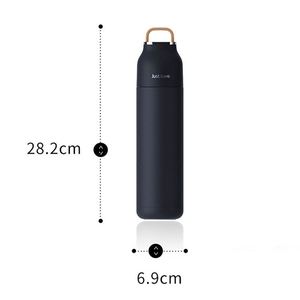 Termo de Vacío de 500 ml en Oferta, Botella de Agua de Acero Inoxidable 304 de Doble Pared, Portátil para Viajes, con Asa y Tapa, Logotipo Personalizado - Product Image 3