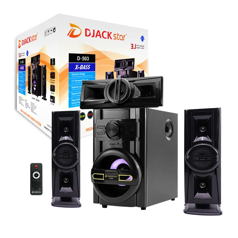 DJACK STAR D-503 cetakan pribadi speaker 3.1 komputer gigi biru TV karaoke 3.1 saluran subwoofer audio multimedia surround speaker Afrika