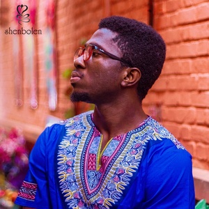 T-shirts à manches courtes en coton imprimé Dashiki africain, vêtements traditionnels pour hommes, t-shirts africains pour hommes - Product Image 3