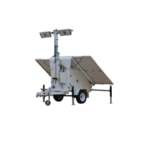 Ngoài trời xây dựng chiếu sáng di động duy nhất-trục Trailer di động loại ánh sáng tháp năng lượng mặt trời - Product Image 6