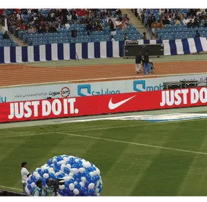 Perímetro do estádio de futebol levou tela placas de publicidade levou p10 basquete Led painéis futebol P10 esportes LED