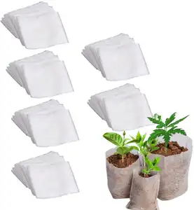 Conteneur non tissé tasse plantation d'arbres sac de nutrition de semis dégradable sans sac sac de culture