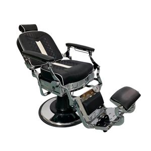 Ghế cắt tóc cổ điển màu đen, bơm thủy lực chắc chắn, da tổng hợp bền, xoay 360 độ, có thể ngả, nội thất salon - Product Image 5