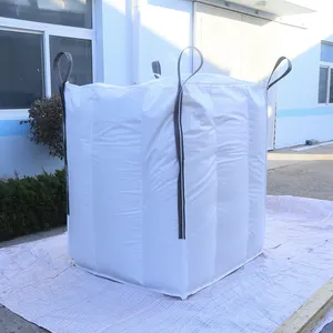 Factory Sell Pp Big Bag 100% Pp Woven Ton Bag 1000 Kg Custom Baffle Anti-Sift Bulk Bag