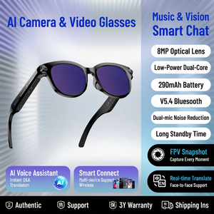 Nouvelles Lunettes Caméra IA ZD02 2026 – Vidéo HD 8MP, Lunettes Intelligentes avec Traduction en Temps Réel et Reconnaissance d'Objets OpenAI, Monture D - Product Image 2