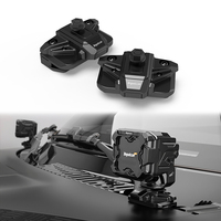 Nouveaux accessoires extérieurs tout-terrain Tequison, aluminium CNC, 2 pièces, support de montage de phare de travail à LED noir pour Ford Ranger T9