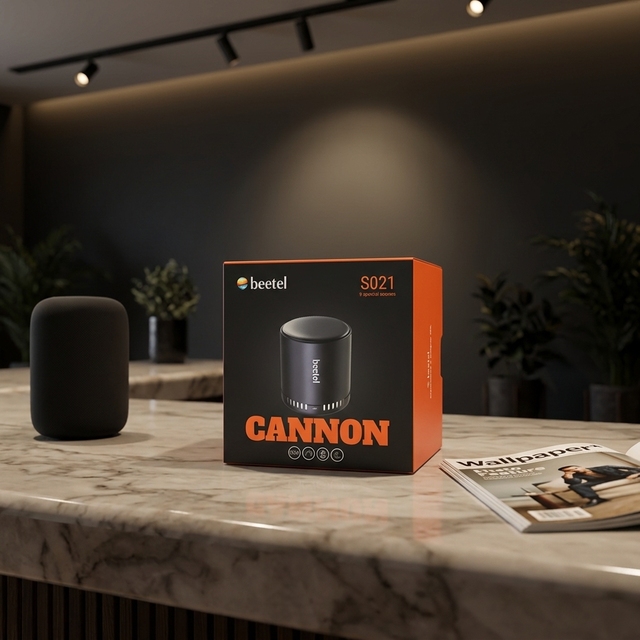 Custom Smart Speaker Rigid Gift Box Heaven and Earth Cover with Die Cut Foam Insert Recyclable ForSpeaker
