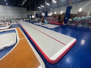 Cheerleading 15M <span class=keywords><strong>Inflatable</strong></span> Tumbling <span class=keywords><strong>Mat</strong></span> Tập Thể Dục Đào Tạo Không Khí Theo Dõi Từ Nhà Máy Trung Quốc - Product Image 3